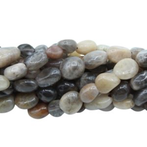 Black Sunstone – 5-8mm Tumblestone – 38cm Strand