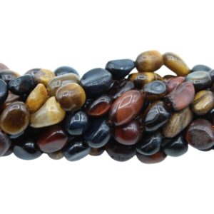 Tiger Eye -Mixed – 5-8mm Tumblestone – 38cm Strand