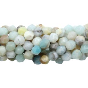 Amazonite – 8mm Faceted – Tri Cut - 38cm Strand