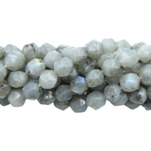 Labradorite – 8mm Faceted – Tri Cut - 38cm Strand