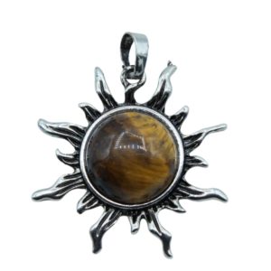 Tiger Eye / Sun Pendant - 35mm