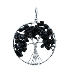 Tree Of Life - Black Agate - 50mm