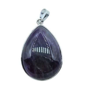 Drop Pendant / Amethyst - 33mm