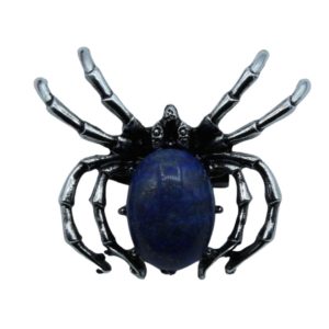 Spider Pendant / Brooch / Lapis - 45mm