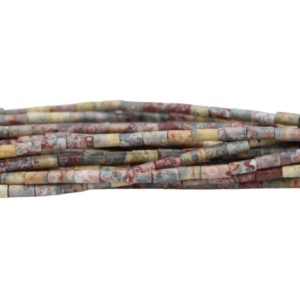 Jasper - 4 x 2mm Tube - 38cm Strand