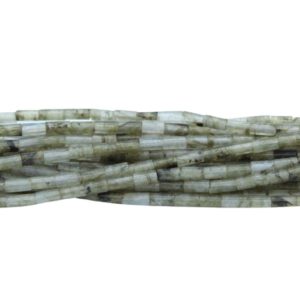 Labradorite - 4 x 2mm Tube - 38cm Strand
