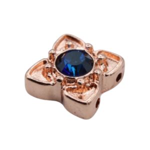 Crystal Slider - 13mm - 2 Hole - Bermuda Blue