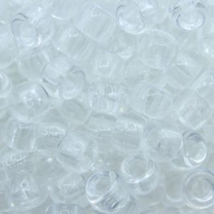 Pony Beads - 9mm - Clear - Transparent