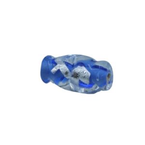 Czech Foil Twist – 15mm - Blue