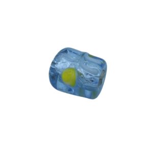 Foil Barrel – Patterned - 12 x 10mm – Light Sapphire