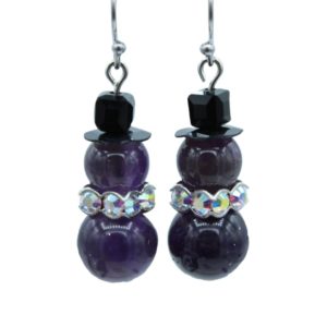 Snowman - Amethyst - 25mm