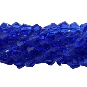 Bicone - 4mm - 37cm Strand - Sapphire