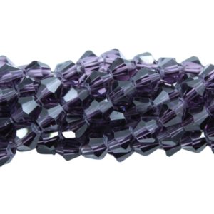 Bicone - 4mm - 37cm Strand - Tanzanite