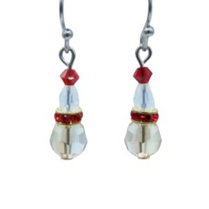 Mini Christmas Elf Earrings - Golden Shadow - 20mm