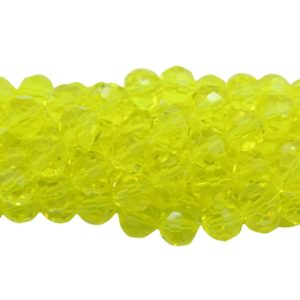 4mm – Round Faceted – Jonquil – 35cm Strand