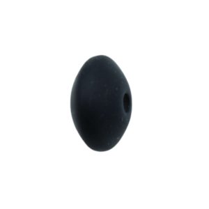 Silicone Spacer Bead - 12mm - Black