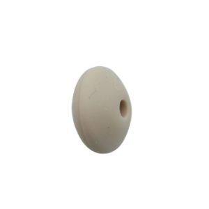 Silicone Spacer Bead - 12mm - Beige