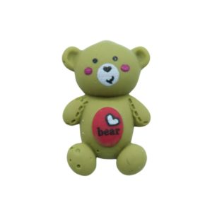 Teddy Bear - 26mm - Green
