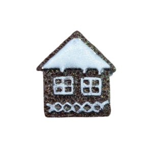 Gingerbread House - Glitter - 25mm