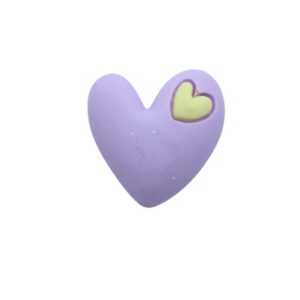 Heart - 20mm - Purple