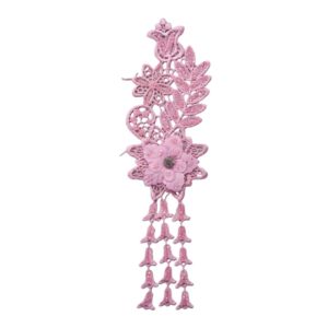 Floral Vine / Bell Tassel - 300 x 90mm - Pink
