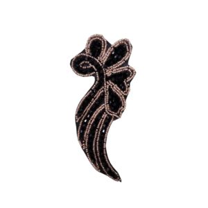 Scroll - 130 x 63mm - Black / Gold