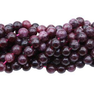 Jade - 8mm Round - Dyed - 38cm Strand - Purple