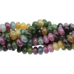 Jade - 8mm Rondelle - Dyed - 38cm Strand - Mix