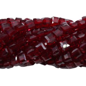 Cube – 4mm - 44cm Strand - Siam