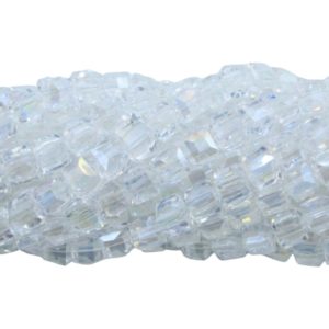 Cube – 4mm - 44cm Strand - AB