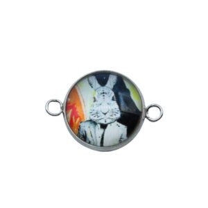 Picture Charm / Joiner – 18mm – Stainless Steel - J