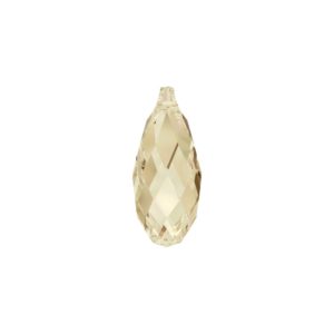 Swarovski 6010 – Briolette Pendant – 13 x 6.5mm – Golden Shadow