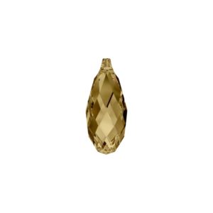 Swarovski 6010 – Briolette Pendant – 13 x 6.5mm – Lt Col Topaz