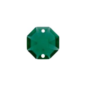 Swarovski 8116 – Octagon – 2 Holes - 14mm – Emerald