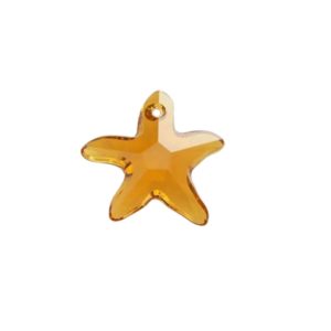 Swarovski 6721 – Starfish Pendant – 20mm – Topaz