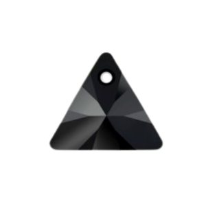 Swarovski 6628 – Triangle Pendant – 8mm – Silver Night