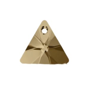 Swarovski 6628 – Triangle Pendant – 8mm – Golden Shadow