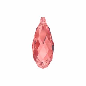 Swarovski 6010 – Briolette Pendant – 13 x 6.5mm – Padparadscha