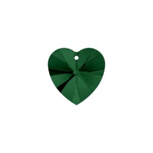Swarovski 6202 – Heart Pendant - 14.4mm - Emerald