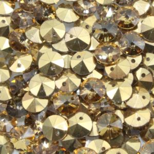 Swarovski 6200 – Rivoli Pendant - 6mm - Crystal Comet Or