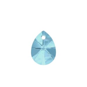 Swarovski 6128 – Mini Pear Pendant - 12mm - Aqua