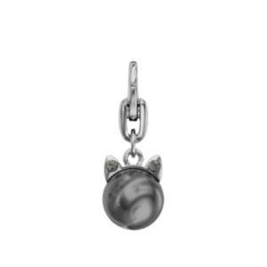 Swarovski 19003 - Kitty Kat / Clasp - 21.5mm - Dk Grey / Black Diamond