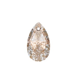 Swarovski 6106 – Pear Pendant - 28mm - Rose Patina