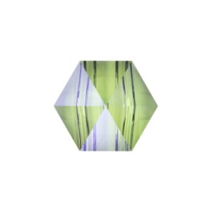 Swarovski 5060 – Hexagon Spike Bead - 2 Hole - 7.5mm - Paradise Shine
