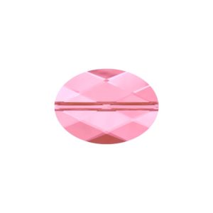 Swarovski 5050 – Flat Oval Bead - 22mm - Light Rose