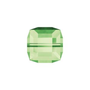 Swarovski 5601 – Cube Bead - 6mm - Peridot