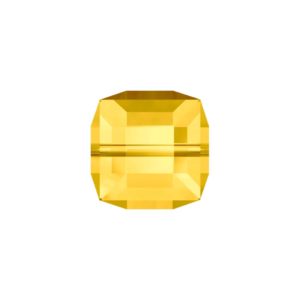 Swarovski 5601 – Cube Bead - 4mm - Light Topaz