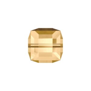 Swarovski 5601 – Cube Bead - 8mm - Golden Shadow