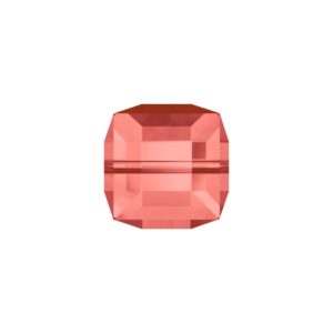 Swarovski 5601 – Cube Bead - 6mm - Padparadscha