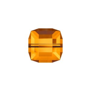 Swarovski 5601 – Cube Bead - 6mm - Topaz